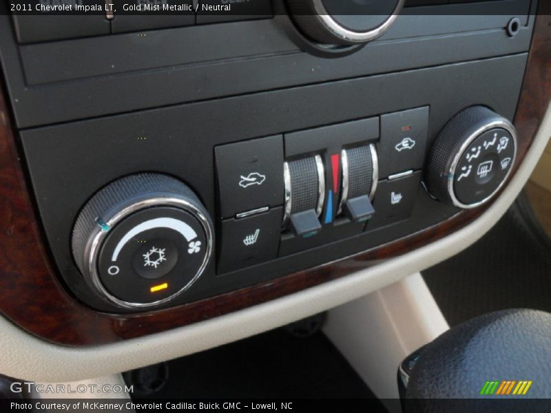Gold Mist Metallic / Neutral 2011 Chevrolet Impala LT