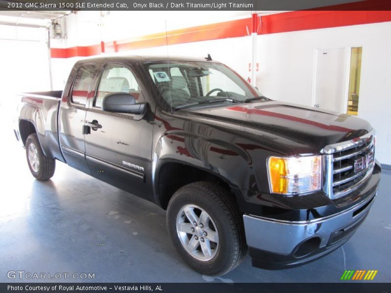 Onyx Black / Dark Titanium/Light Titanium 2012 GMC Sierra 1500 SLE Extended Cab