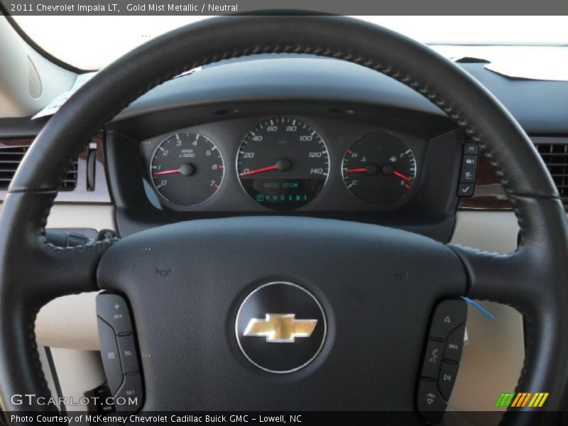Gold Mist Metallic / Neutral 2011 Chevrolet Impala LT
