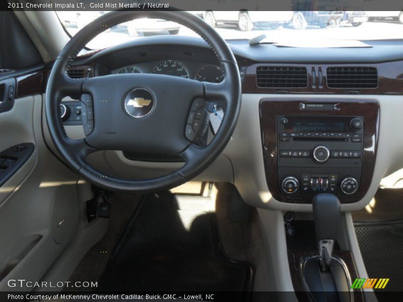 Gold Mist Metallic / Neutral 2011 Chevrolet Impala LT