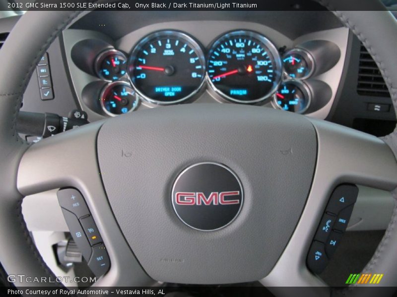 Onyx Black / Dark Titanium/Light Titanium 2012 GMC Sierra 1500 SLE Extended Cab