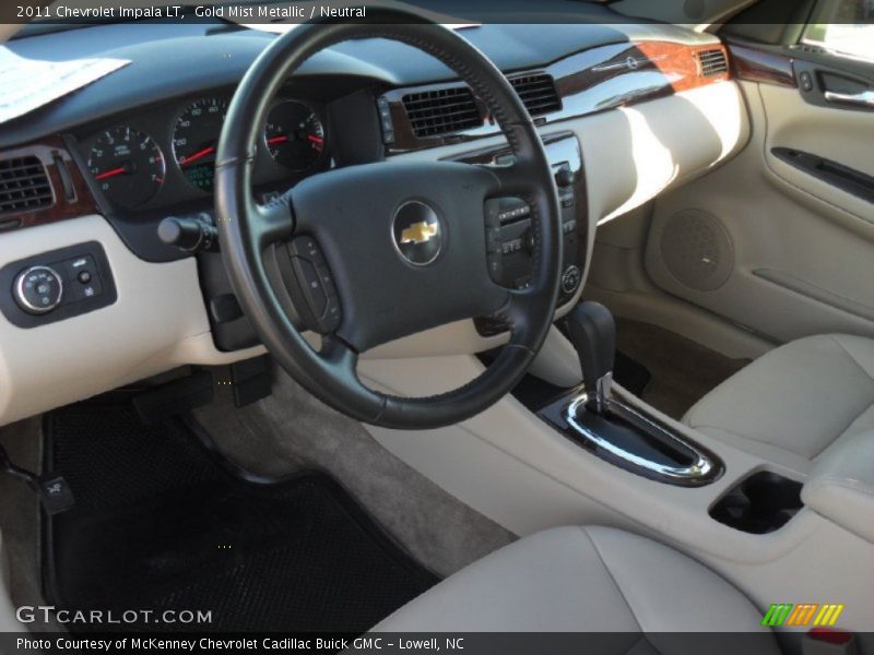 Gold Mist Metallic / Neutral 2011 Chevrolet Impala LT