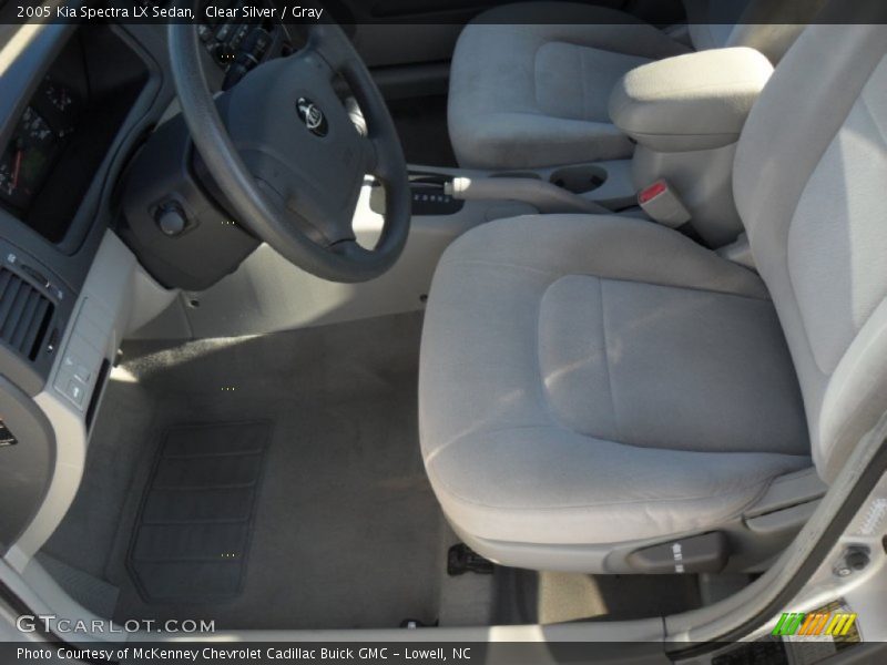 Clear Silver / Gray 2005 Kia Spectra LX Sedan