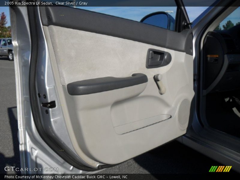 Clear Silver / Gray 2005 Kia Spectra LX Sedan