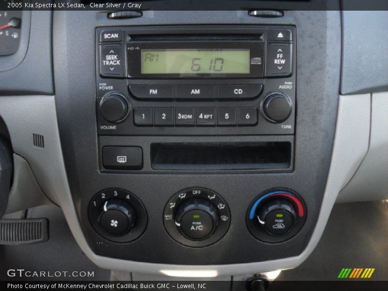 Clear Silver / Gray 2005 Kia Spectra LX Sedan