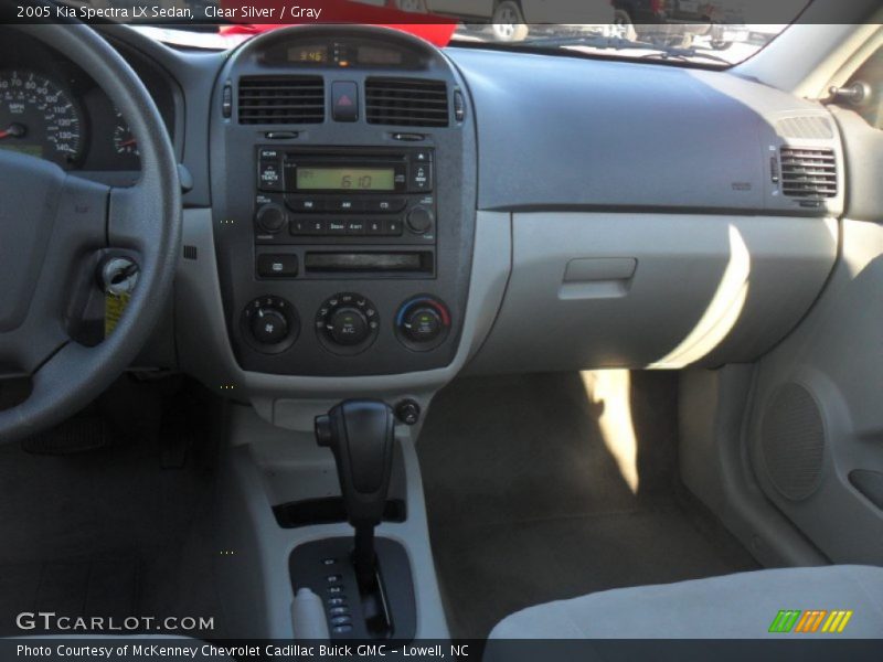 Clear Silver / Gray 2005 Kia Spectra LX Sedan