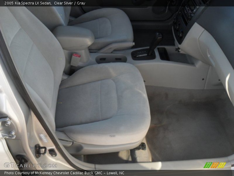 Clear Silver / Gray 2005 Kia Spectra LX Sedan