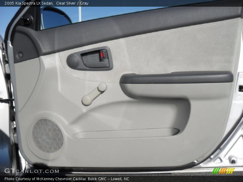Clear Silver / Gray 2005 Kia Spectra LX Sedan