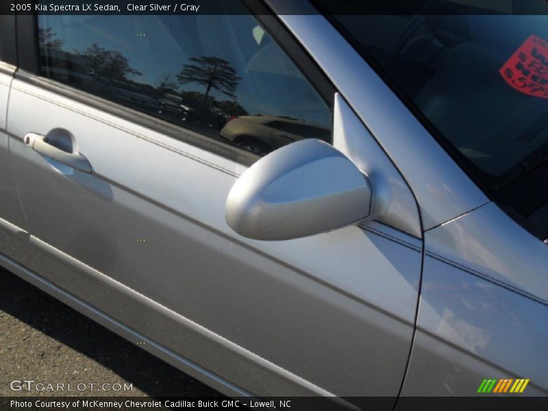 Clear Silver / Gray 2005 Kia Spectra LX Sedan