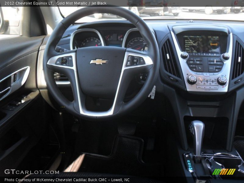 Gold Mist Metallic / Jet Black 2012 Chevrolet Equinox LT