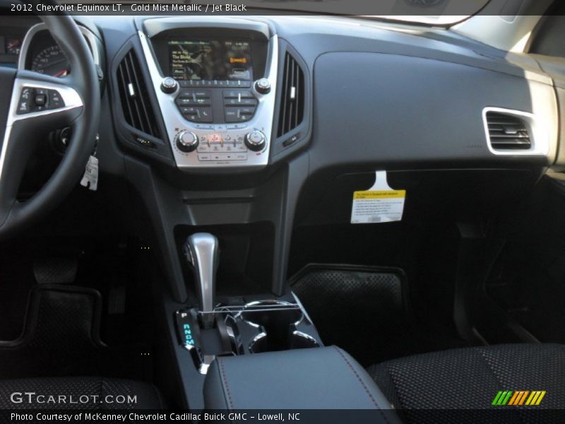 Gold Mist Metallic / Jet Black 2012 Chevrolet Equinox LT