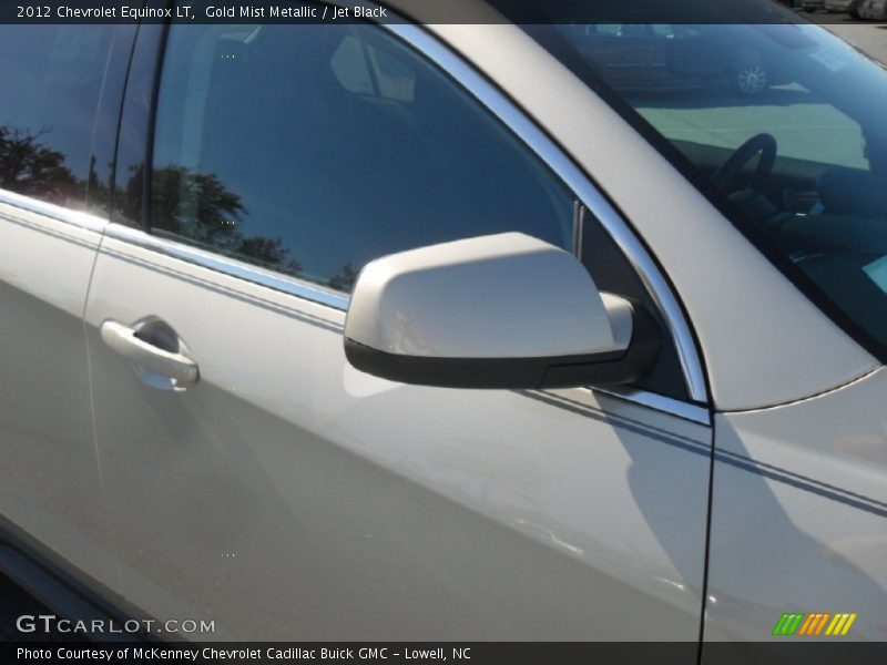 Gold Mist Metallic / Jet Black 2012 Chevrolet Equinox LT