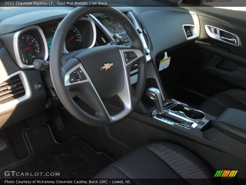 Gold Mist Metallic / Jet Black 2012 Chevrolet Equinox LT