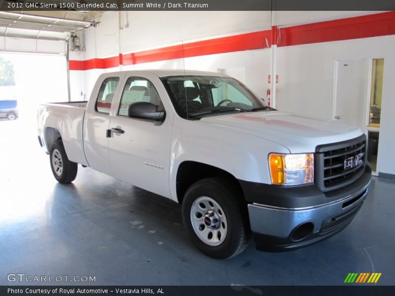 Summit White / Dark Titanium 2012 GMC Sierra 1500 Extended Cab