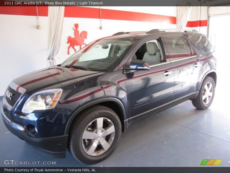 Deep Blue Metallic / Light Titanium 2011 GMC Acadia SLT