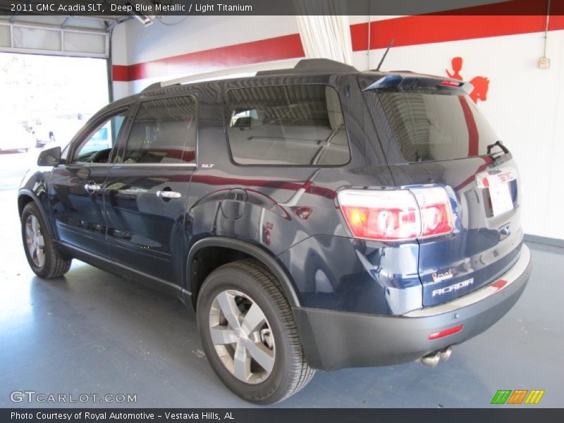 Deep Blue Metallic / Light Titanium 2011 GMC Acadia SLT