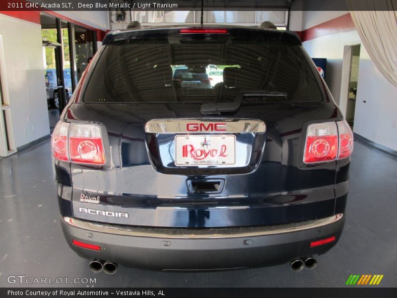 Deep Blue Metallic / Light Titanium 2011 GMC Acadia SLT