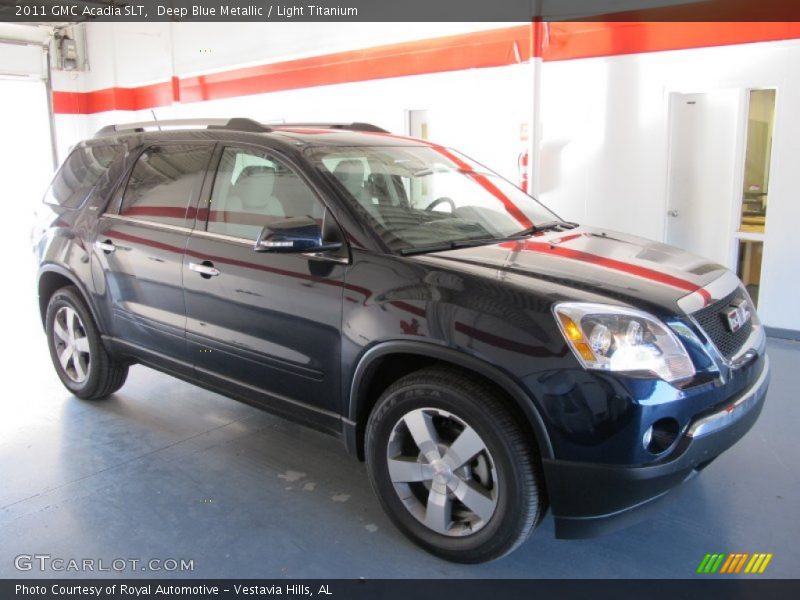 Deep Blue Metallic / Light Titanium 2011 GMC Acadia SLT
