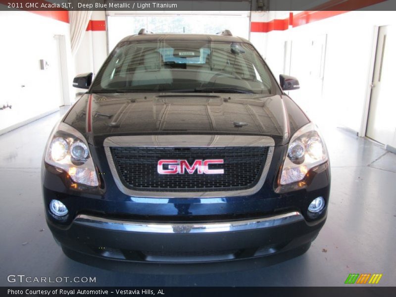 Deep Blue Metallic / Light Titanium 2011 GMC Acadia SLT