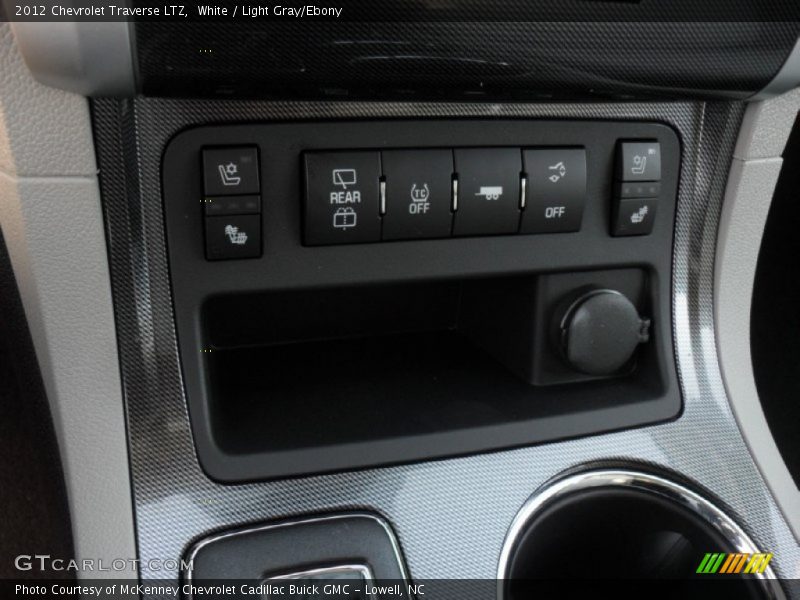 White / Light Gray/Ebony 2012 Chevrolet Traverse LTZ