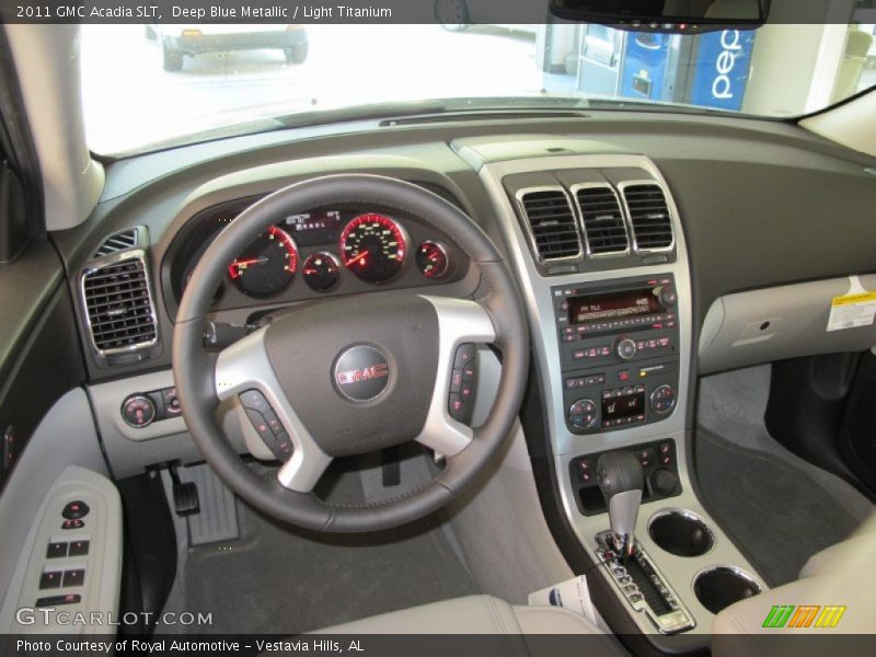 Deep Blue Metallic / Light Titanium 2011 GMC Acadia SLT