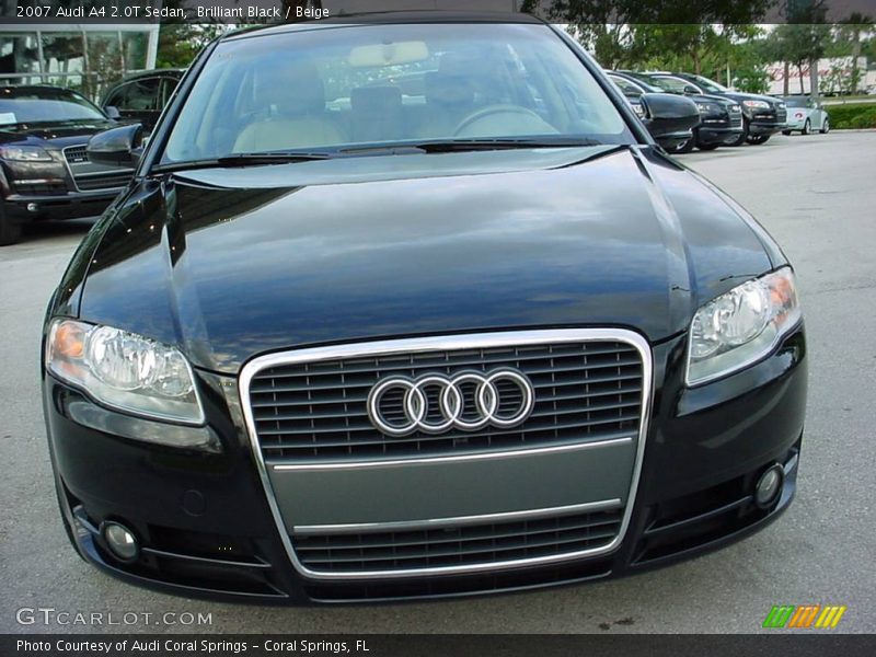 Brilliant Black / Beige 2007 Audi A4 2.0T Sedan