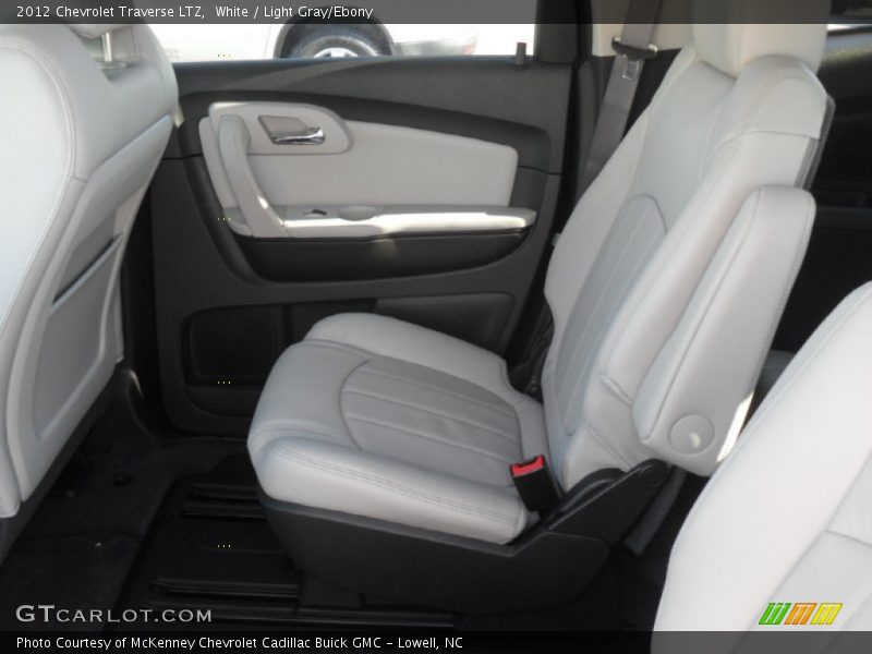White / Light Gray/Ebony 2012 Chevrolet Traverse LTZ