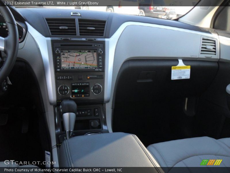White / Light Gray/Ebony 2012 Chevrolet Traverse LTZ