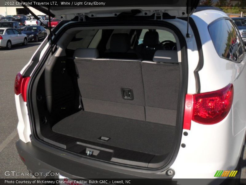 White / Light Gray/Ebony 2012 Chevrolet Traverse LTZ