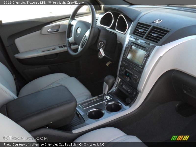 White / Light Gray/Ebony 2012 Chevrolet Traverse LTZ