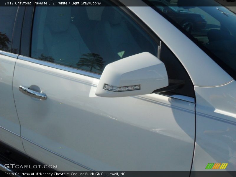 White / Light Gray/Ebony 2012 Chevrolet Traverse LTZ