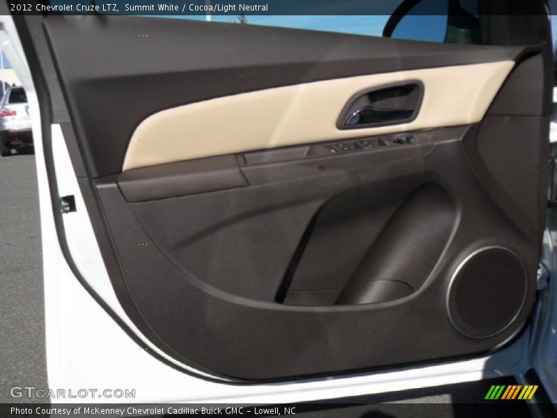 Summit White / Cocoa/Light Neutral 2012 Chevrolet Cruze LTZ