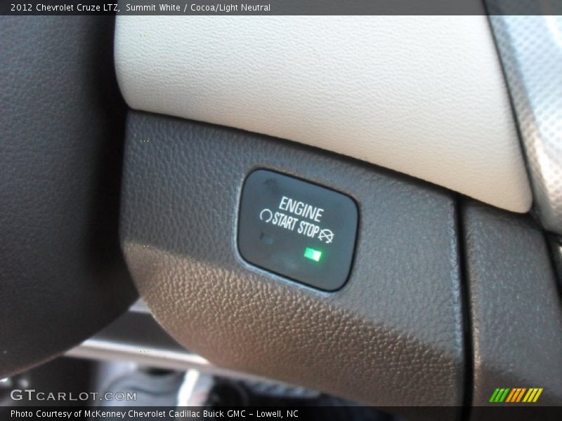Summit White / Cocoa/Light Neutral 2012 Chevrolet Cruze LTZ