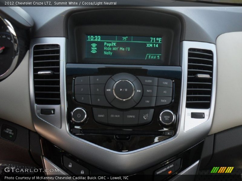 Controls of 2012 Cruze LTZ