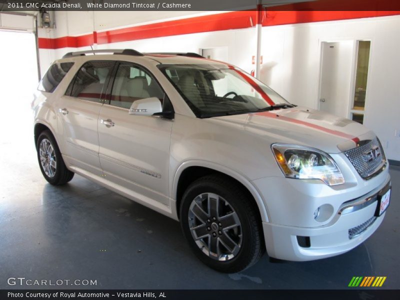 White Diamond Tintcoat / Cashmere 2011 GMC Acadia Denali