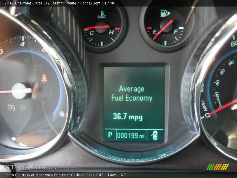 Summit White / Cocoa/Light Neutral 2012 Chevrolet Cruze LTZ