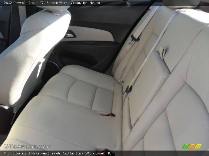 Summit White / Cocoa/Light Neutral 2012 Chevrolet Cruze LTZ