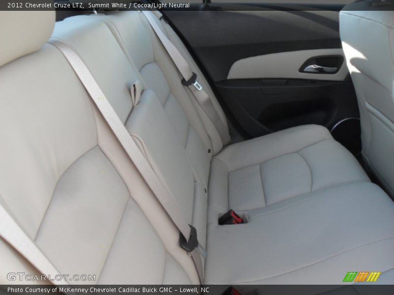 Summit White / Cocoa/Light Neutral 2012 Chevrolet Cruze LTZ