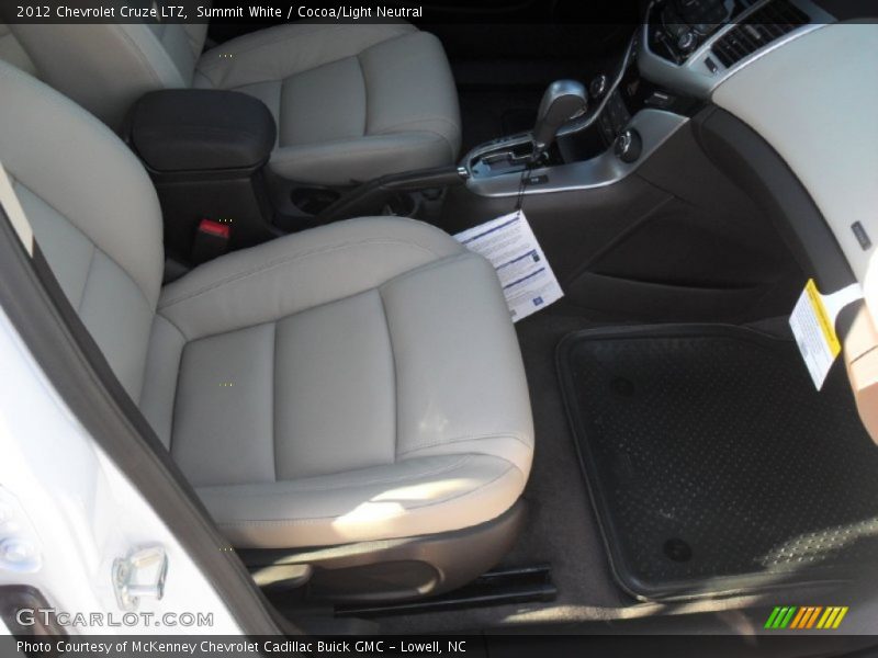 Summit White / Cocoa/Light Neutral 2012 Chevrolet Cruze LTZ