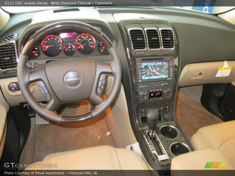 White Diamond Tintcoat / Cashmere 2011 GMC Acadia Denali
