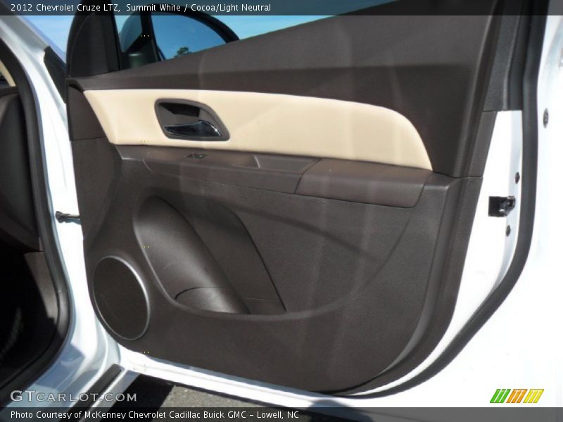 Summit White / Cocoa/Light Neutral 2012 Chevrolet Cruze LTZ