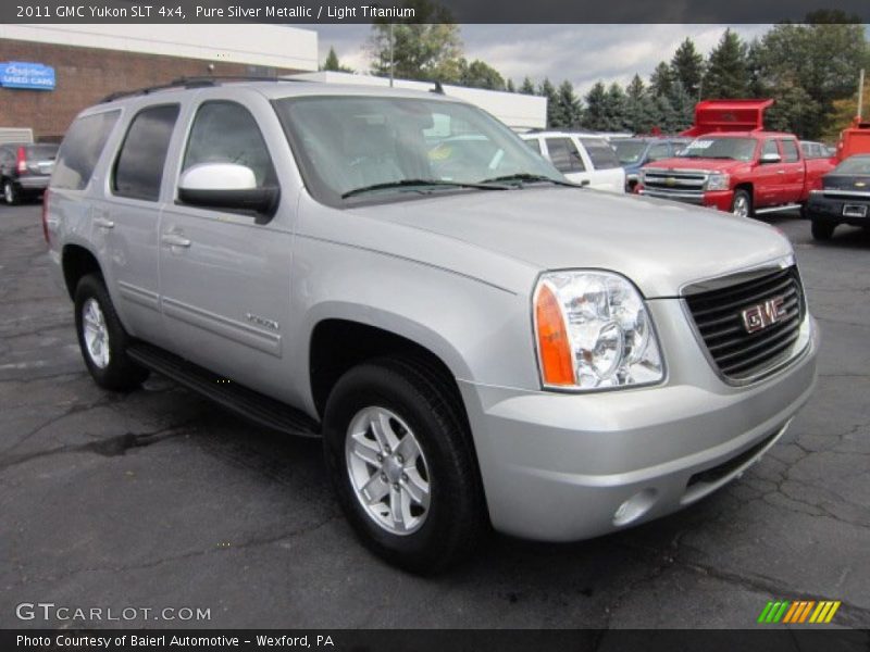 Pure Silver Metallic / Light Titanium 2011 GMC Yukon SLT 4x4