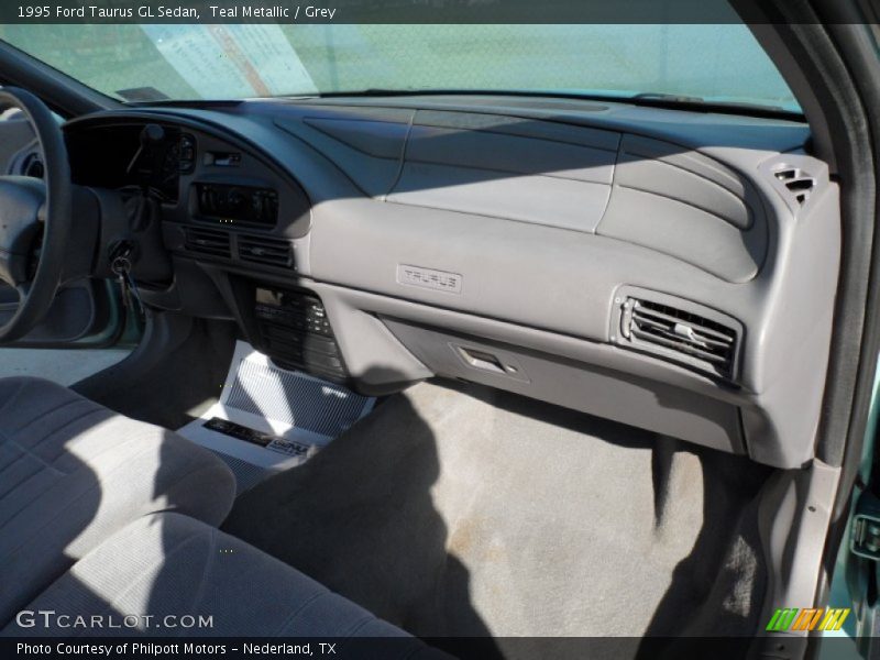 Teal Metallic / Grey 1995 Ford Taurus GL Sedan