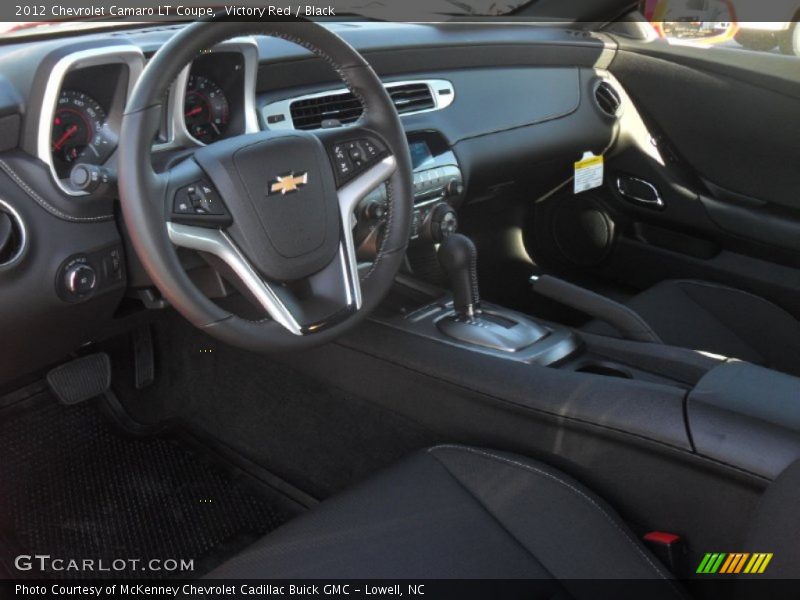 Black Interior - 2012 Camaro LT Coupe 