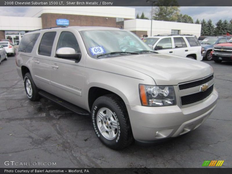 Silver Birch Metallic / Ebony 2008 Chevrolet Suburban 1500 LT