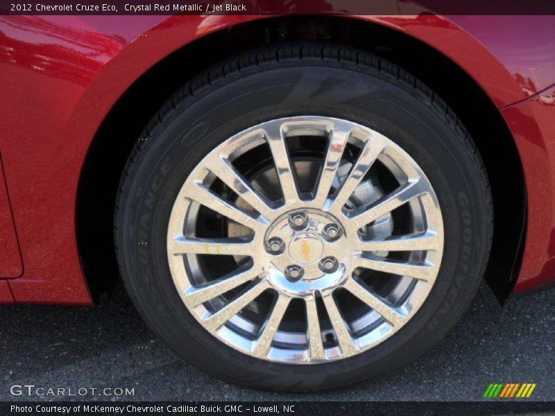Crystal Red Metallic / Jet Black 2012 Chevrolet Cruze Eco