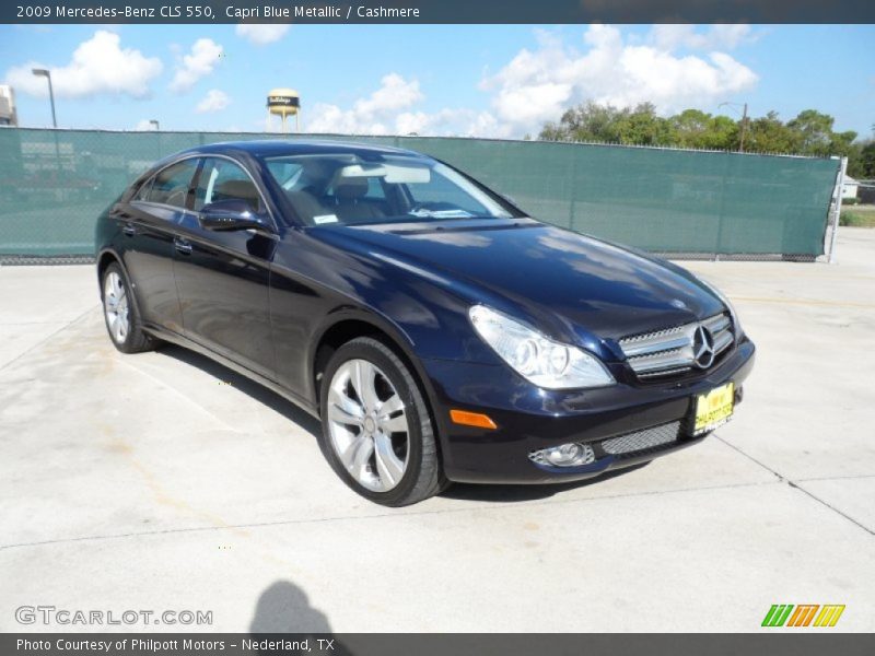 Capri Blue Metallic / Cashmere 2009 Mercedes-Benz CLS 550