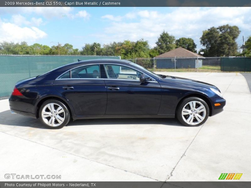 Capri Blue Metallic / Cashmere 2009 Mercedes-Benz CLS 550