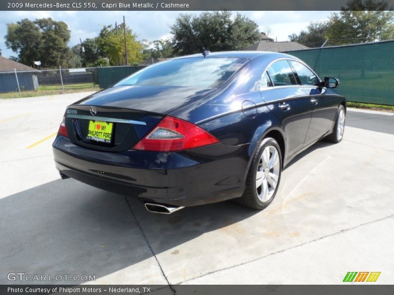 Capri Blue Metallic / Cashmere 2009 Mercedes-Benz CLS 550