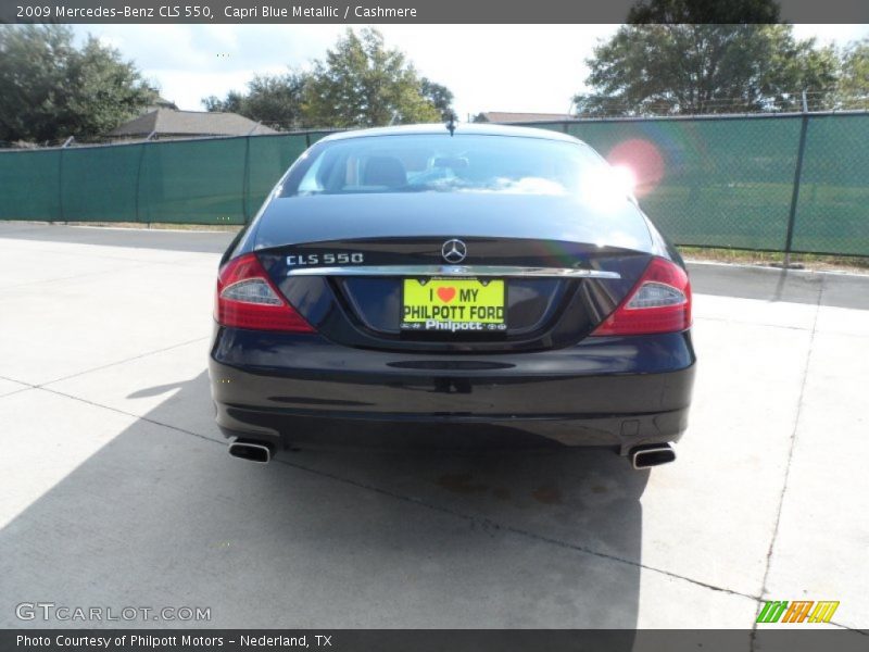 Capri Blue Metallic / Cashmere 2009 Mercedes-Benz CLS 550